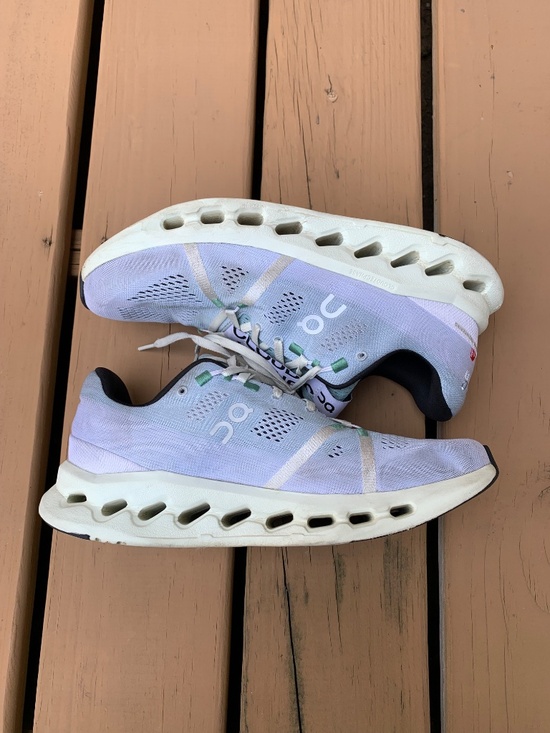 On Cloudsurfer Shoes Men’s 9.5 Mineral Aloe Road Race Running Trainer Support